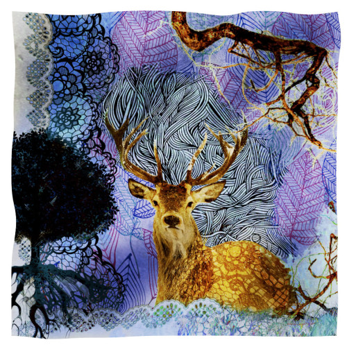 scarf cervo blu