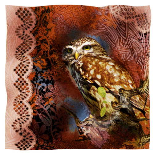 scarf civetta rossa