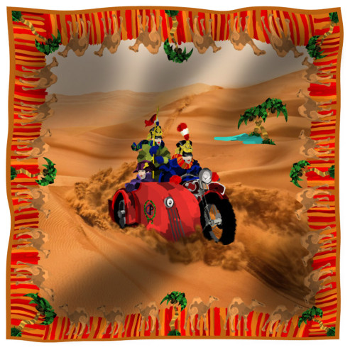 scarf napoleon red