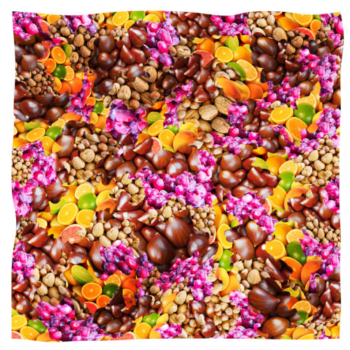 fulard frutta castagne